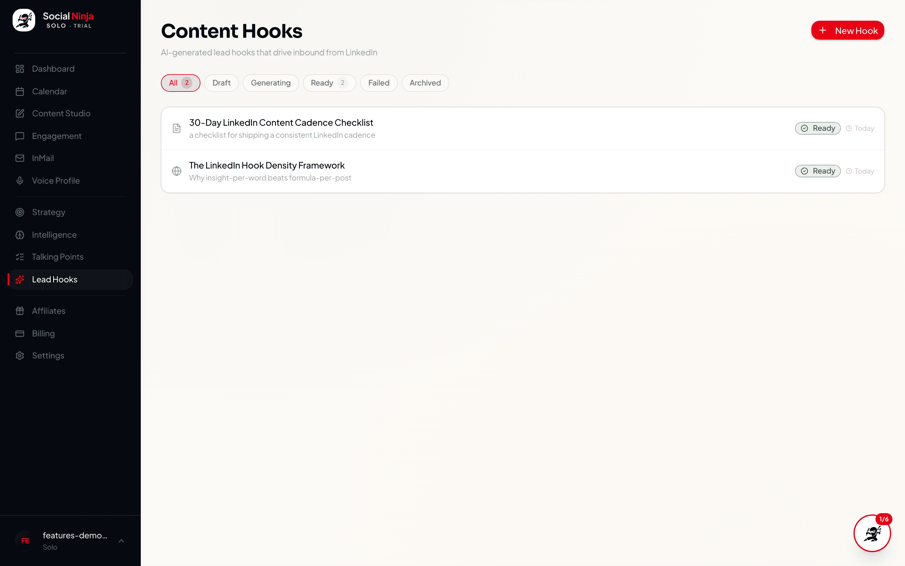 Lead Hooks generator